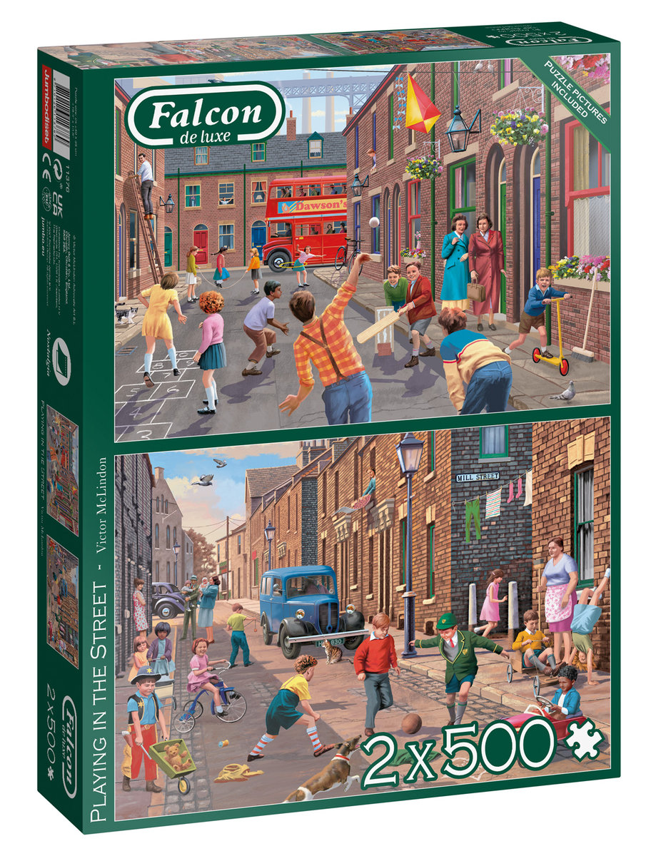Puzzle, Zabawa na ulicy, 2x500 el.