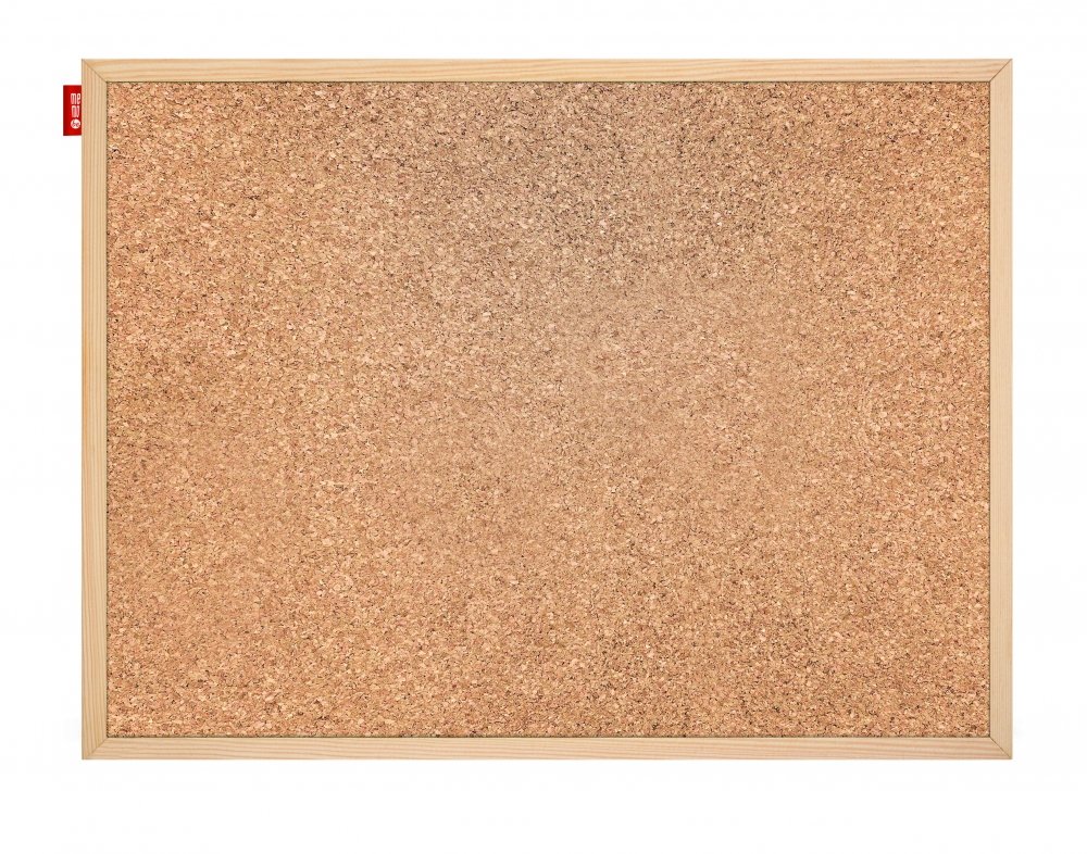 MEMOBE Tablica korkowa 100x60 drewno MEMOBE