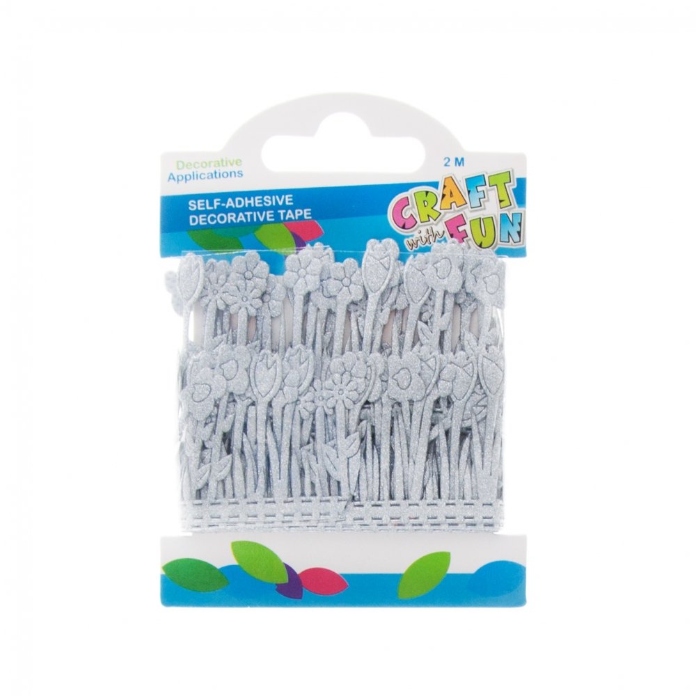 Craft with Fun Ozdoba dekoracyjna Taśma samoprzylepna Mroz 2m/4,2cm 12/288