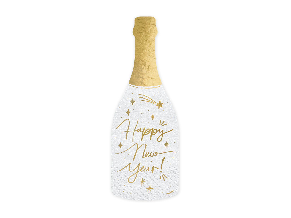 Serwetki Szampan 7x19cm 20szt - PartyDeco