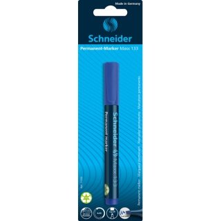 Schneider piśmiennicze Permanent Marker Maxx 133, 1 + 4 MM, niebieski, wielokrotnego napełniania, 1er kartę blistrową 71333