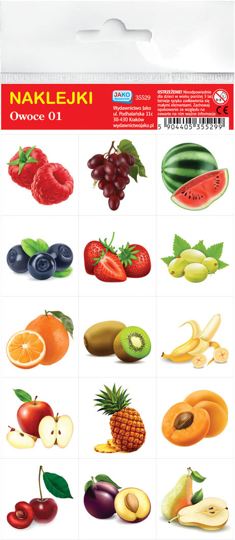 Wydawnictwo Jako Naklejki Owoce