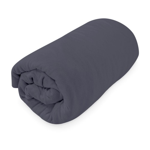 Prześcieradło antracyt jersey z gumką BASIC 220x200