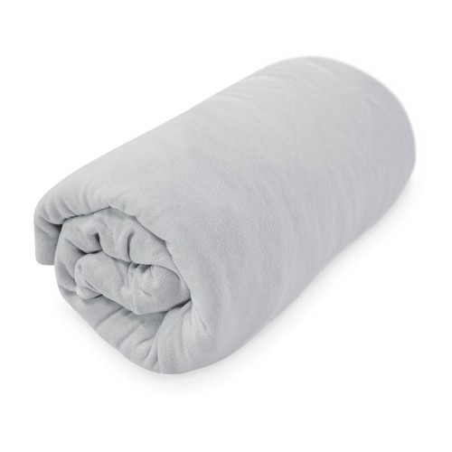 Prześcieradło szare jersey z gumką BASIC 220x200