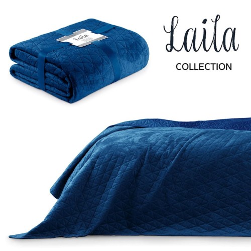 AmeliaHome narzuta na łóżko LAILA niebieska 170x210