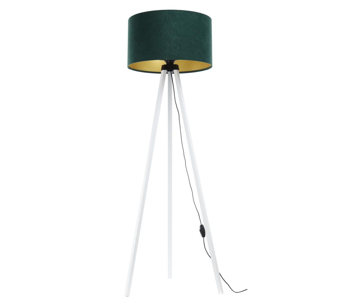 Lampa podłogowa STANDART 1xE27/60W/230V zielony/biały