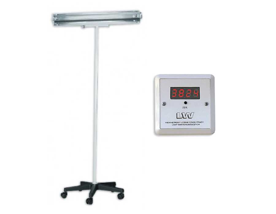 NBV-30PLW lampa bakteriobójcza bezpośredniego działania 1x30W mobilna z licznikiem LED