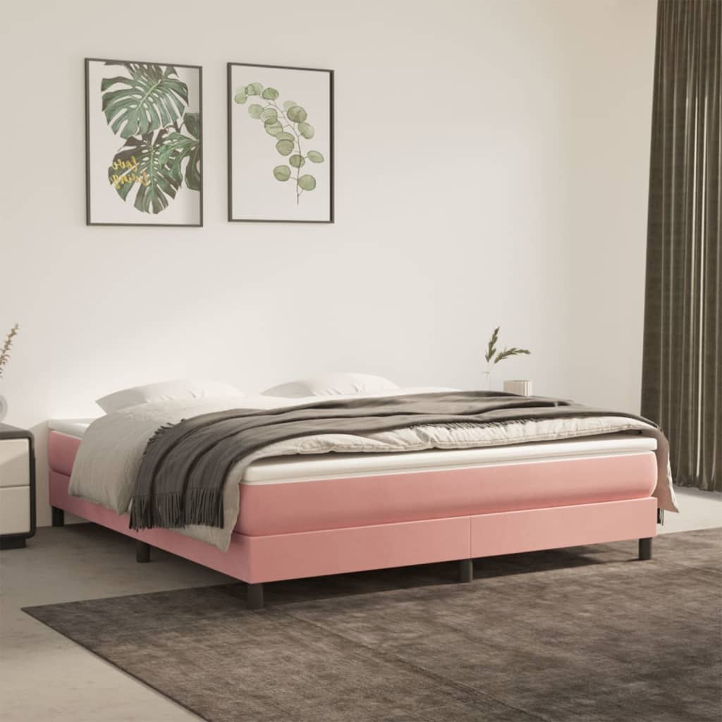 Materac kieszeniowy różowy 180x200