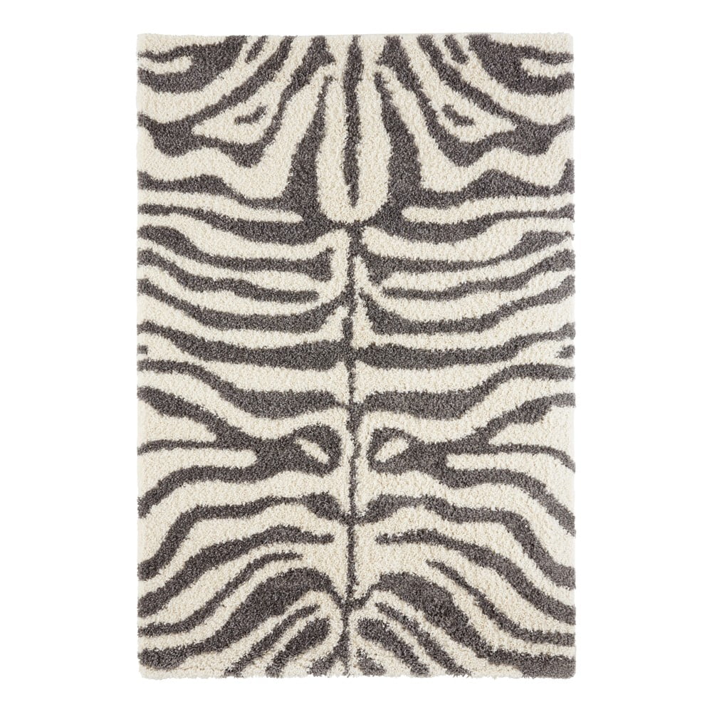 Szaro-beżowy dywan 150x80 cm Striped Animal – Ragami