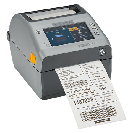 Drukarka etykiet Zebra ZD621d USB, RS-232, Ethernet, Wi-Fi, Bluetooth, ekran dotykowy, obcinacz