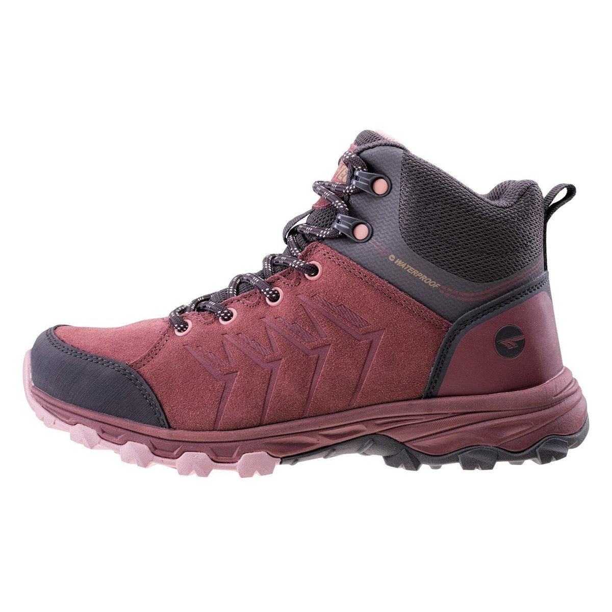 Hitec, Buty turystyczne damskie, Helone Mid WP Wo's, Dark Rose/Dark Grey, 40