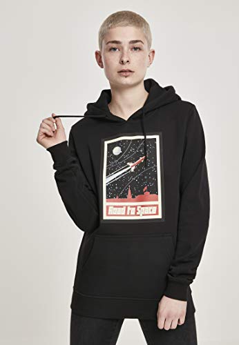 Mister Tee Damski sweter z kapturem Road to Space, czarny, S