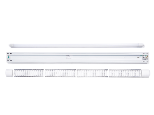 Zestaw: 1x Oprawa natynkowa R2 1x120cm + 1x Świetlówka LED 18W - Biały neutralny (4500K)