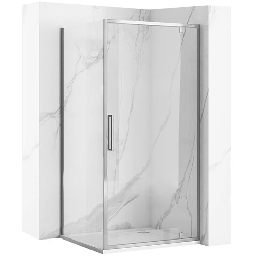 Rea Prostokątna kabina prysznicowa otwierana narożna 90x100 Rapid Swing REA-K5606+REA-K5610