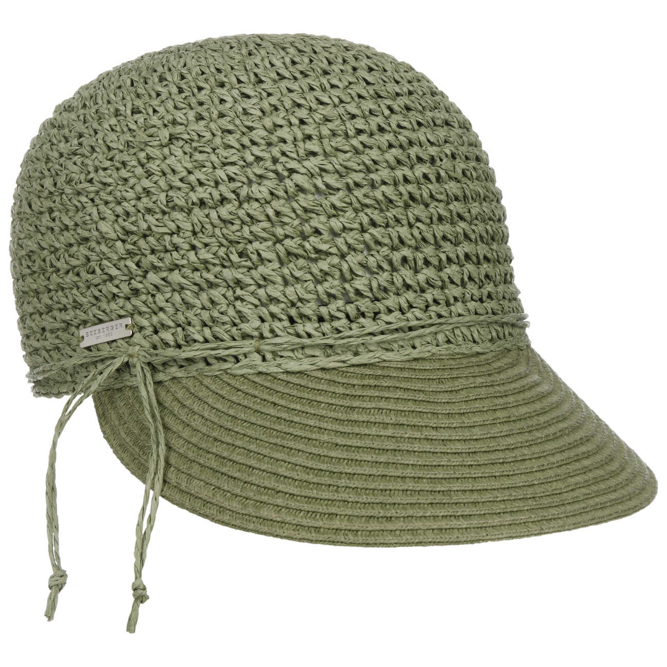 Uni Rollable Crochet Cap by Seeberger, oliwkowy, One Size