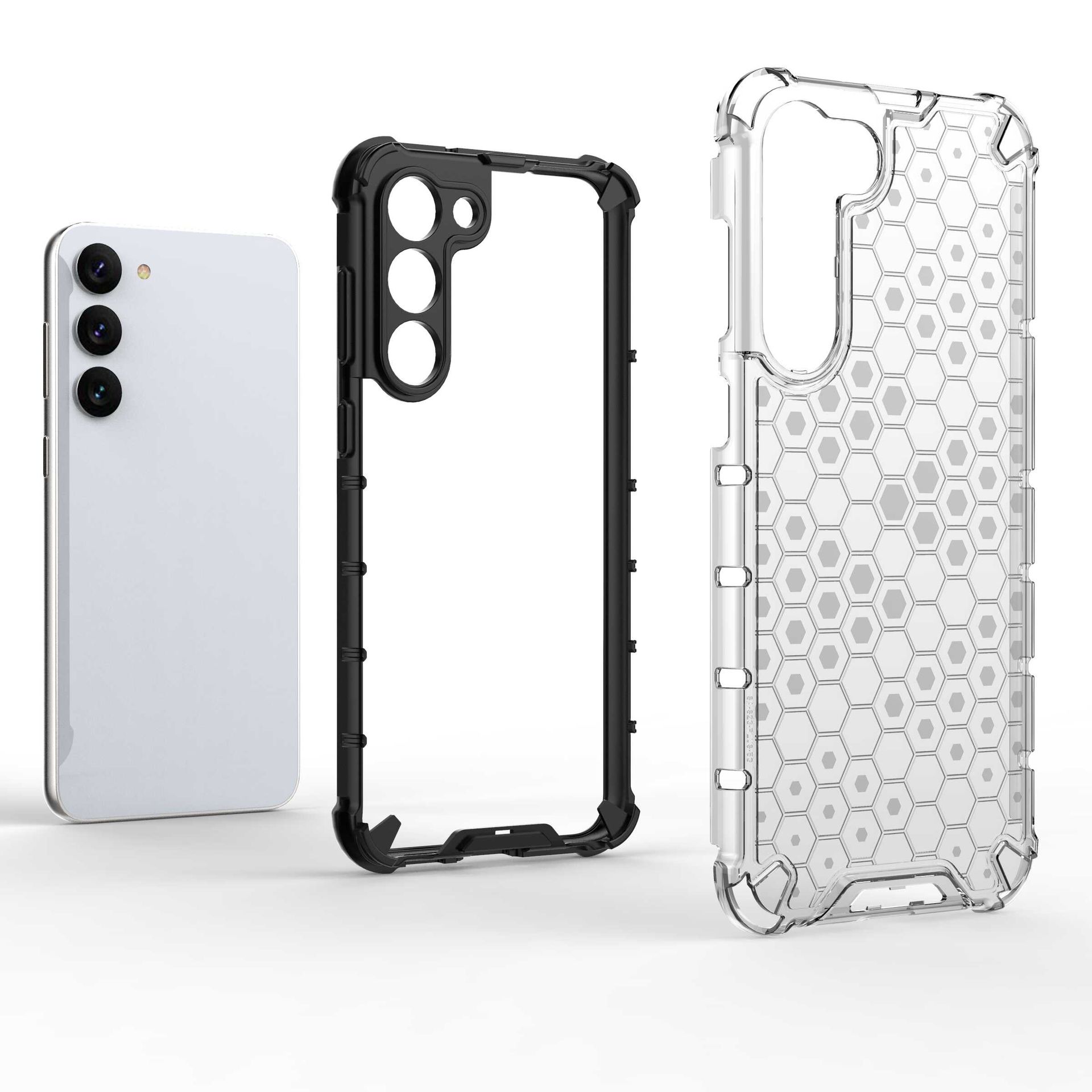 Hurtel Honeycomb etui do Samsung Galaxy S23+ pancerny hybrydowy pokrowiec przezroczyste
