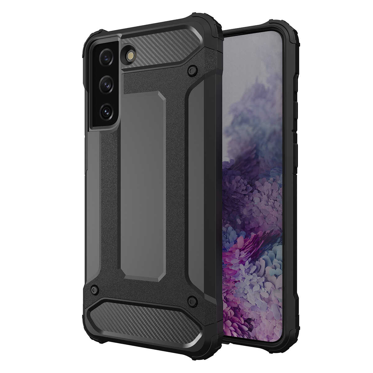 Hurtel Hybrid Armor etui do Samsung Galaxy S23 Ultra pancerny hybrydowy pokrowiec czarne