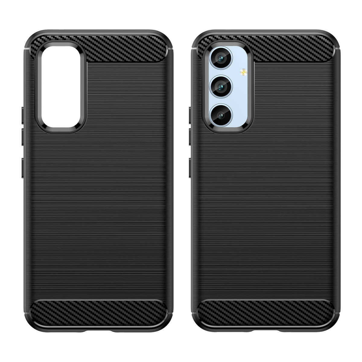Hurtel Carbon Case etui do Samsung Galaxy A54 5G elastyczny silikonowy karbonowy pokrowiec niebieskie