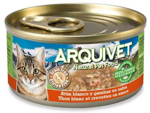 Arquivet Puszka dla kota o smaku tuńczyka i krewetek 80g