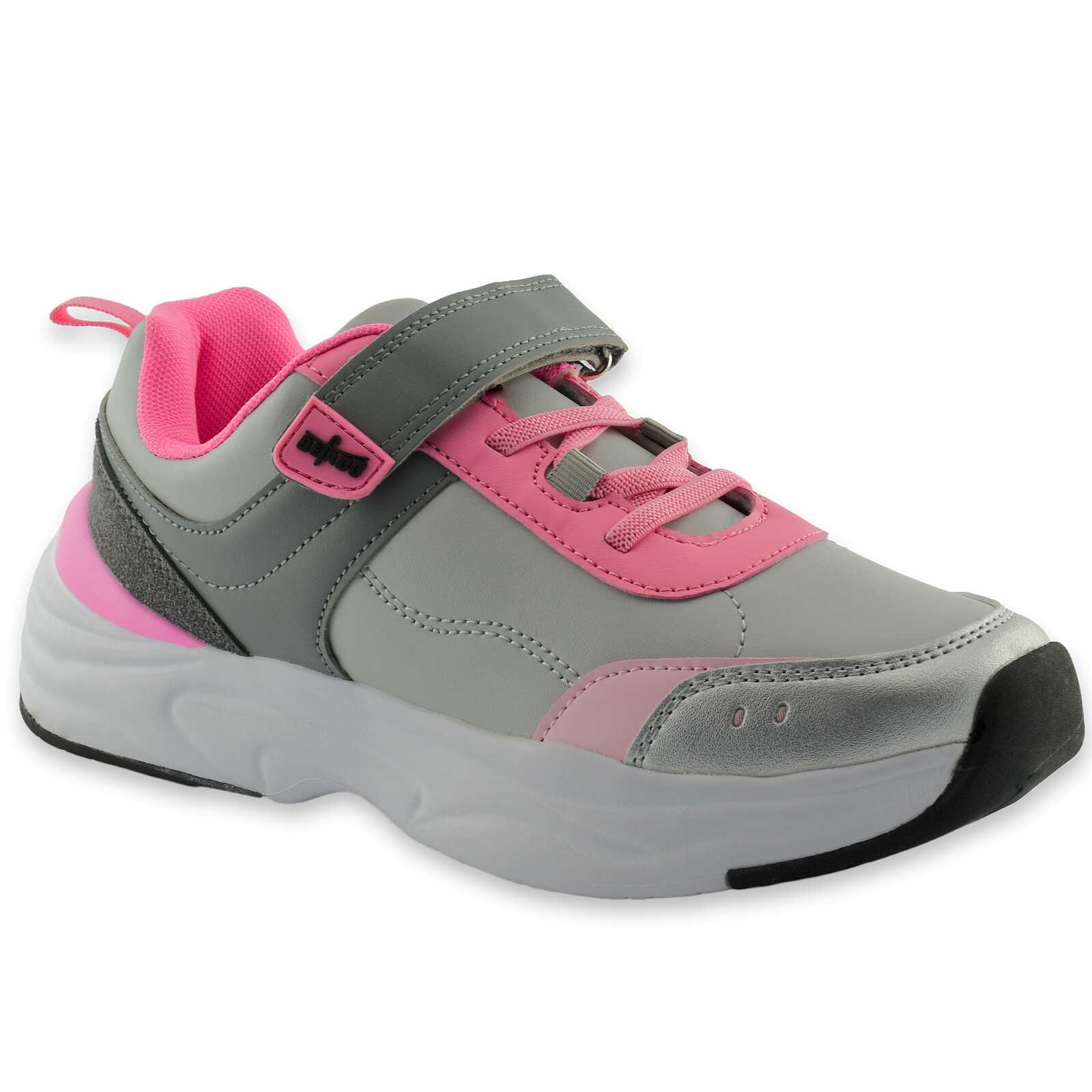Sportowe buty dziewczęce Befado 516X/Y254 Szaro Różowe