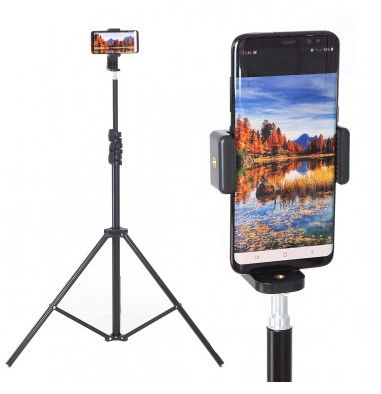 Statyw oświetleniowy z uchwytem 360  do smartfona