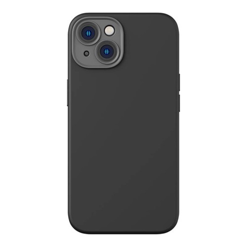 Baseus Zestaw ochronny Liquid Silica etui magnetyczne i szkło hartowane do iPhone 14 Plus (czarny)