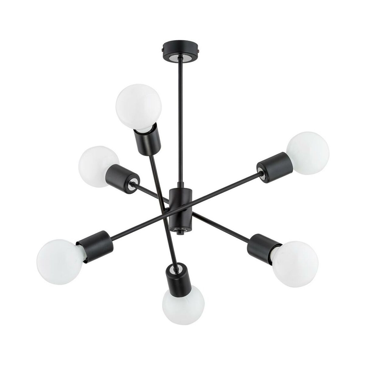 Alfa Madi 60813.40_00 plafon lampa sufitowa 6x60W E27 czarny