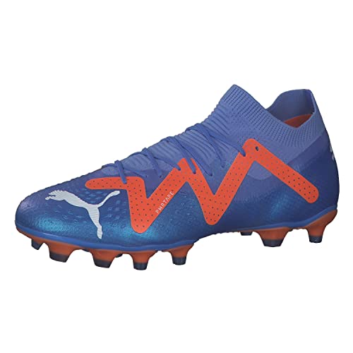 PUMA Future Pro Fg/Ag męskie buty piłkarskie, Blue Glimmer Puma White Ultra Orange, 47 EU