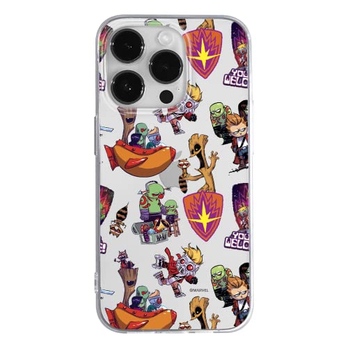 ERT GROUP etui na telefon Apple Iphone 14 PRO, case oryginalny i oficjalnie licencjonowany przez Marvel, wzór Guardians of the Galaxy 007, optymalnie dopasowane, plecki z TPU cześciowo przeźroczyste