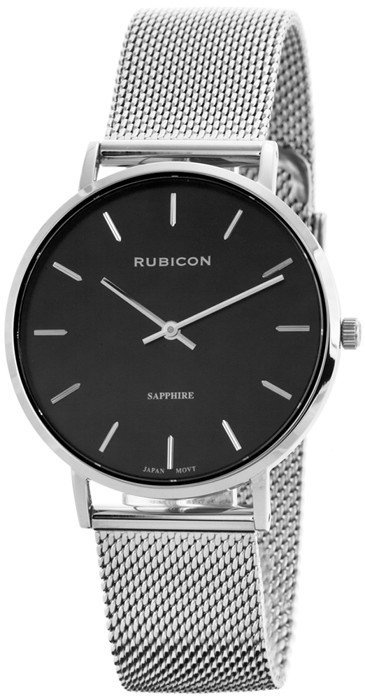 Zegarek Rubicon RBN155 RNBD76 srebrny czarny
