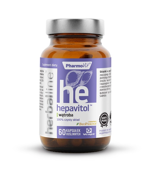 PharmoVit HerbalLine Hepavitol wątroba 60kaps