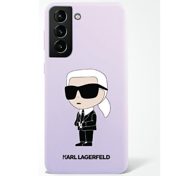 Karl Lagerfeld KLHCS23SSNIKBCU S23 S911 hardcase purpurowy/purple Silicone Ikonik