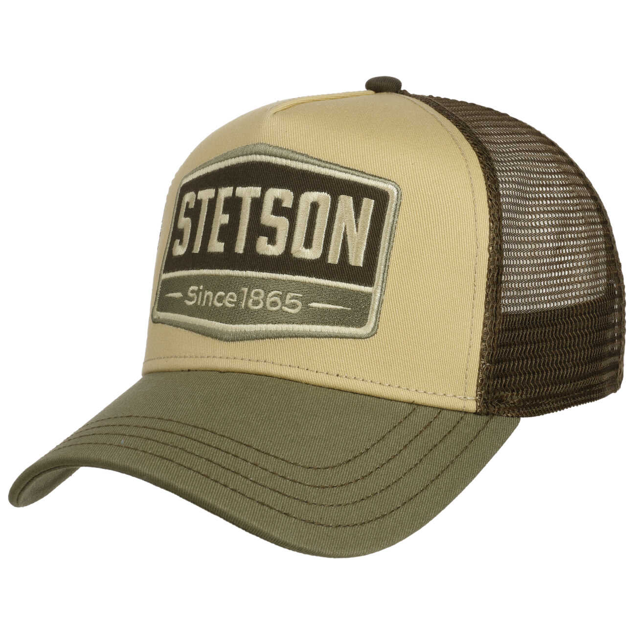 Czapka Highway Trucker by Stetson, oliwkowy, One Size
