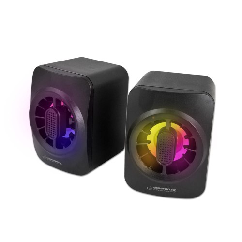 Esperanza głośniki 2.0 USB LED rainbow sakara