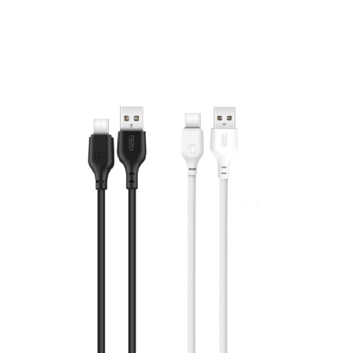 XO Kabel NB103 USB - USB-C 1,0 m 2,1A czarny 30szt / biały 20szt zestaw