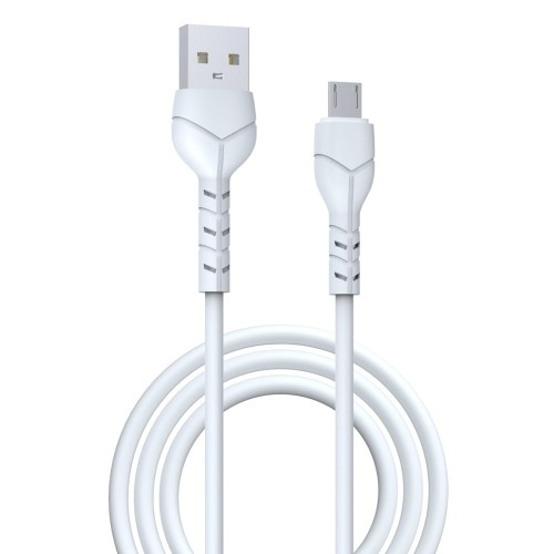 Zdjęcia - Kabel Devia  USB - Micro USB  Kintone 2.1A 1 m Biały 