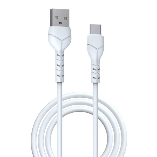 Devia Kabel Kintone USB - USB-C 1,0 m 2,1A biały