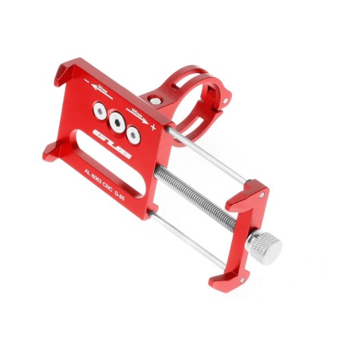 Uchwyt rowerowy na kierownice Gub G85 Aluminium czerwony