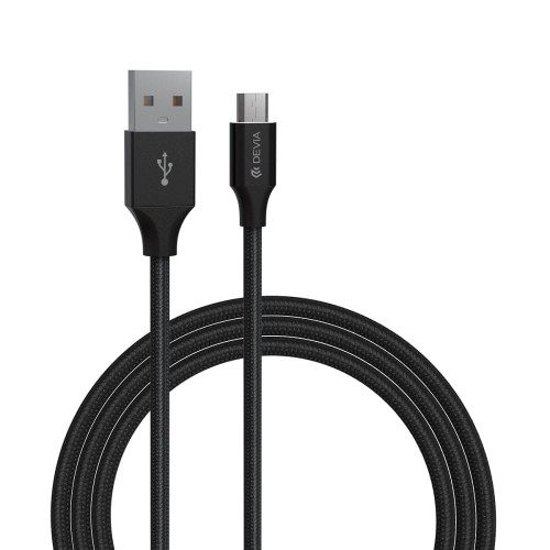 Devia Kabel Gracious USB - MicroUSB 1,0 m 2,4A czarny