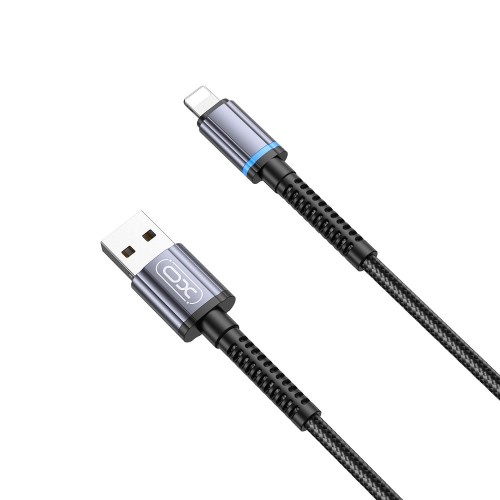 XO Kabel NB215 USB - Lightning 1,0 m 2,4A czarny