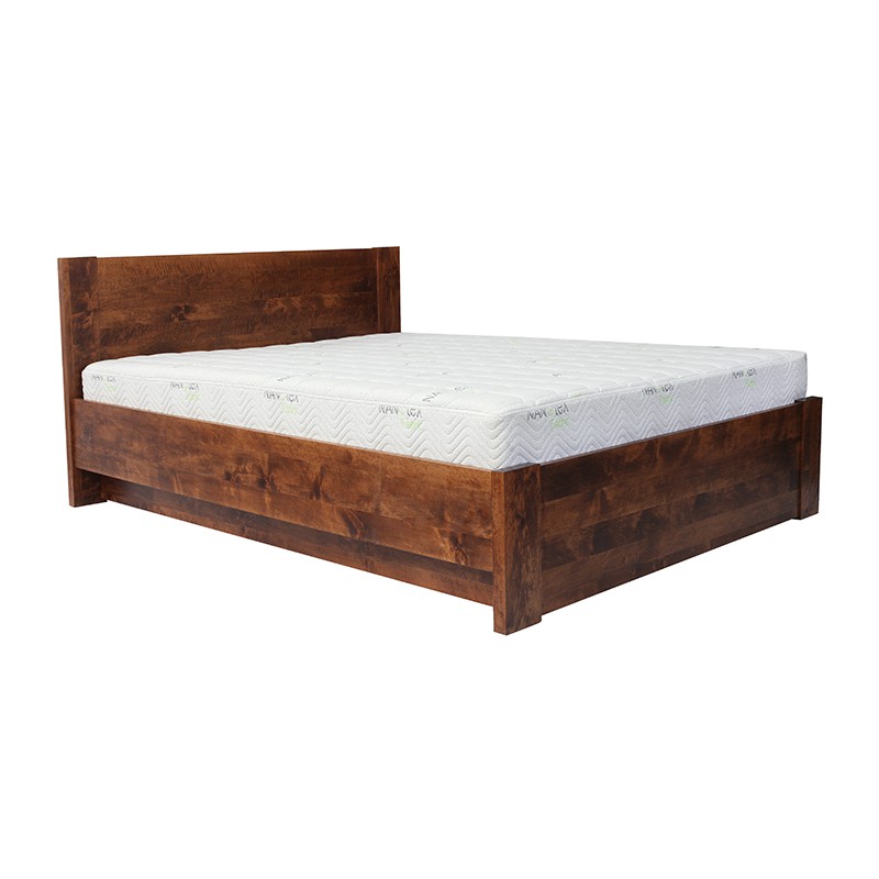 Łóżko BODEN PLUS EKODOM drewniane : Rozmiar - 140x200, Kolor wybarwienia - Dąb rustykalny
