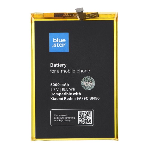Blue Star Bateria do Xiaomi Redmi 9a// 9c / Poco M2 Pro (Bn56) 5000 Mah Li-Ion Blue Star