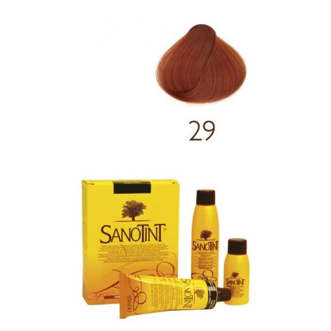 Sanotint Classic, farba do włosów na bazie ekstraktów roślinnych i witamin 29 Dark Copper, 125 ml