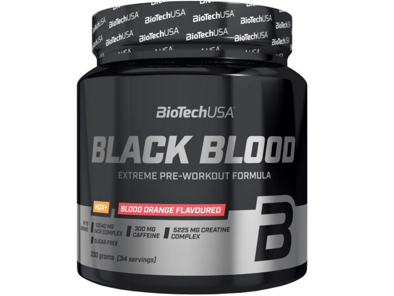 BioTech USA Black Blood NOX+ 330 g owoce tropikalne