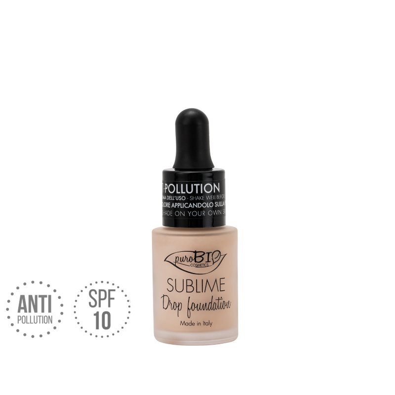 Purobio Podkład Pielęgnacyjny Drop, Anti Pollution, Kolor 00Y, 15ml
