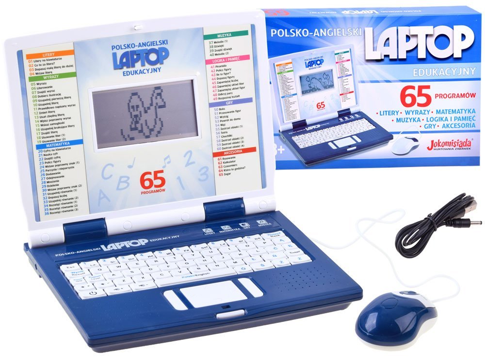 INNY LAPTOP EDUKACYJNY 65 PROGRAMÓW POLSKI ANGIELSKI CZ19936