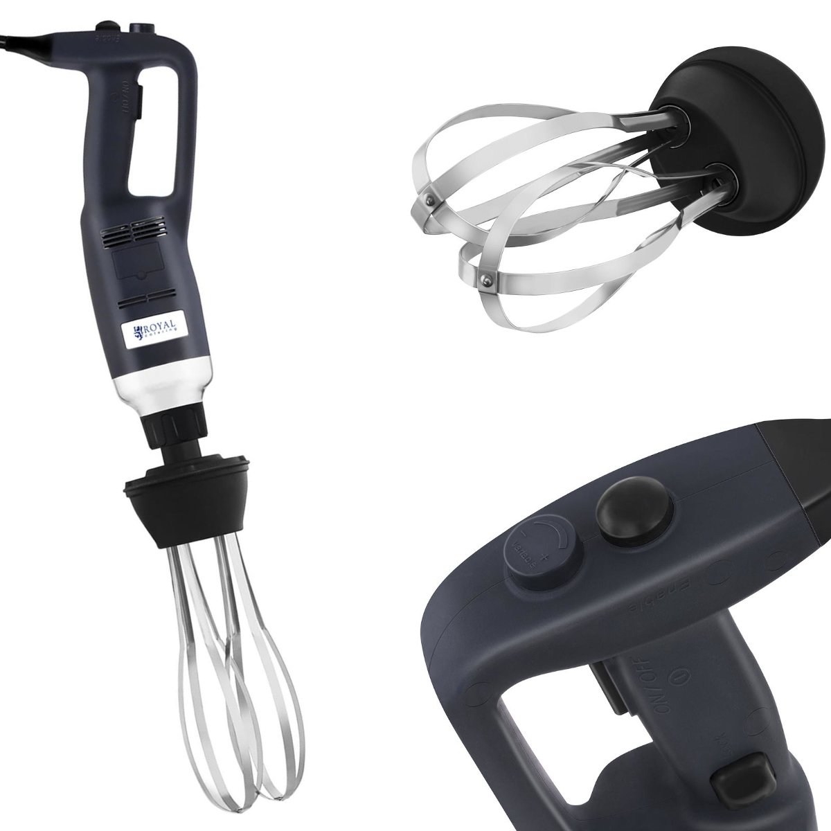 Royal Catering Blender ręczny - 500 W - 16000 obr./min - trzepaczka RCSM-500-WP RCSM-500-WP