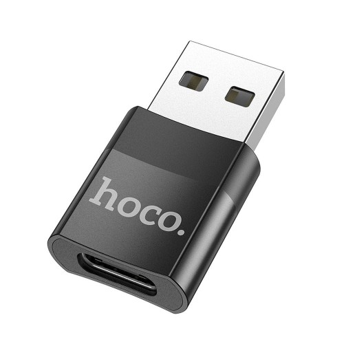 Hoco Adapter Otg Ze Złącza Usb-C Do Usb (Męski) Ua17 Czarny