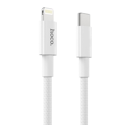 Hoco kabel Typ C for iPhone Lightning 8-pin Power Delivery Fast Charge PD20W X56 biały
