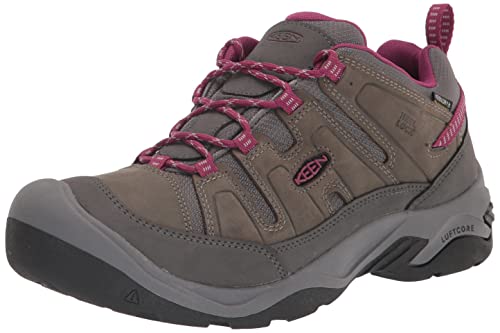 KEEN Damskie buty trekkingowe Circadia Wp-w, stalowo-szare/Boysenberry, rozmiar 39,5 EU